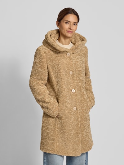Milo Coats Mantel aus Teddyfell Modell 'STELLA' Sand 4
