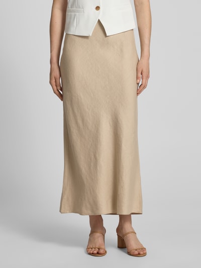 Samsøe Samsøe Leinenrock Modell 'AGNETA' Sand 4