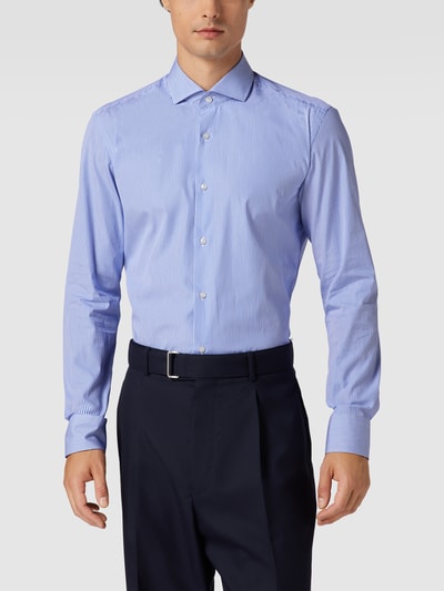 BOSS Slim Fit Business-Hemd mit Streifenmuster Modell 'Hank' Royal 4