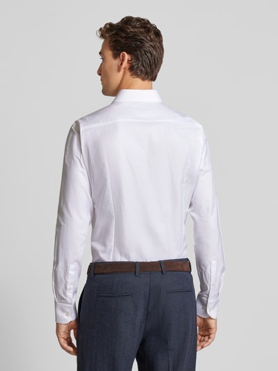 BOSS Slim Fit Business-Hemd mit Knopfleiste Modell 'Hank' Weiss 5