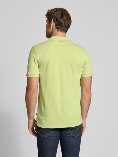 BOSS Koszulka polo o kroju regular fit z czystej bawełny model ‘PALLAS’ Neonowy zielony 5