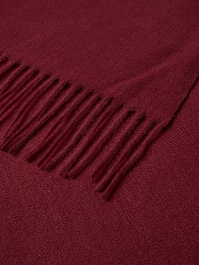 Pieces Schal mit Fransen Modell 'NOAH' Dunkelrot 2