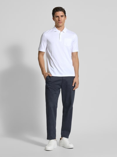 bugatti Poloshirt mit Brusttasche Weiss 1