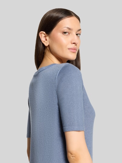 Betty Barclay sweter w kroju regular fit z mieszanki wiskozy model 'LT JULI' Szaroniebieski 6