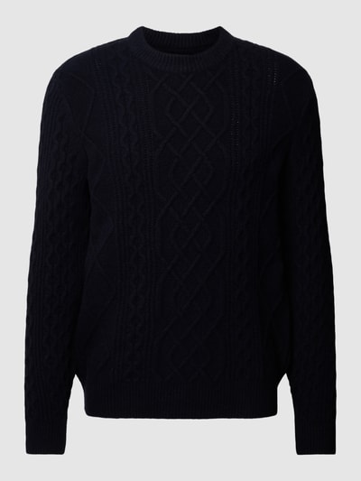 MCNEAL Gebreide pullover met structuurmotief Marineblauw - 2