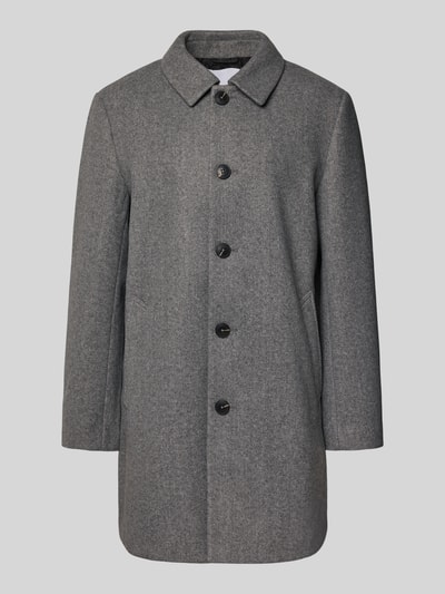 REVIEW Lange jas met steekzakken Middengrijs gemêleerd - 2