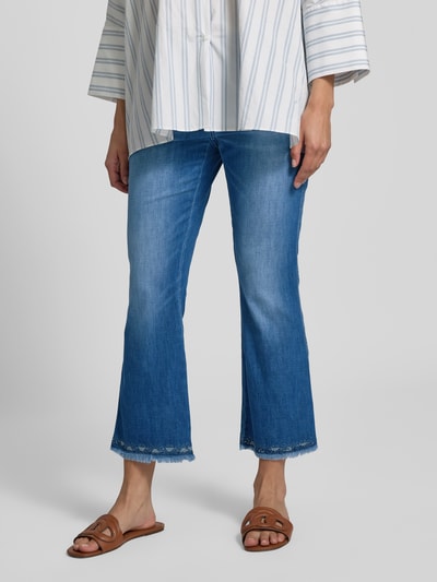 Brax Flared jeans met steekzakken, model 'MARY' Donkerblauw - 4