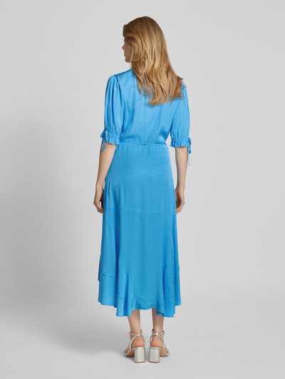 Scotch & Soda Sukienka midi w stylu kopertowym Królewski niebieski 5