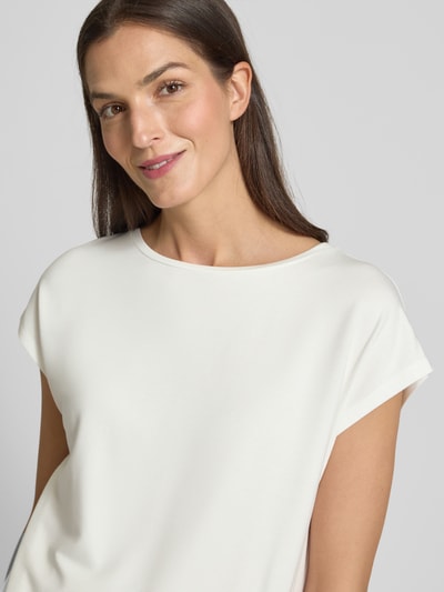 Someday T-Shirt mit Kappärmeln Modell 'Kamie' Offwhite 3