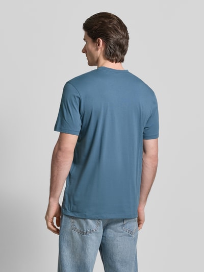 HUGO T-shirt o kroju regular fit z czystej bawełny model „DULIVIO” Szaroniebieski 5