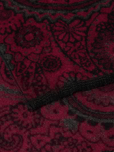 Christian Berg Men Schal mit Ausfransungen Bordeaux 2