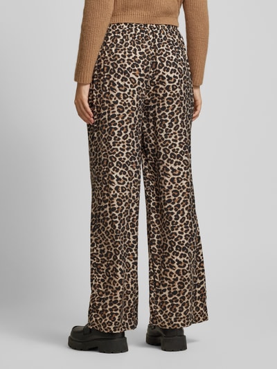 B.Young Wide leg stoffen broek met elastische band, model 'HINVA' Zwart - 5