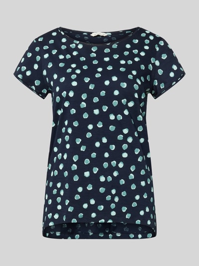 Tom Tailor Regular Fit T-Shirt aus reiner Baumwolle Marine 2