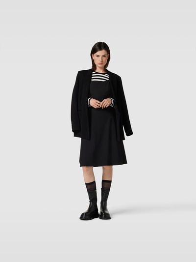 Theory Knielanges Kleid mit U-Ausschnitt Black 1