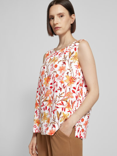 Christian Berg Woman Blousetop met all-over bloemenprint Terracotta - 3