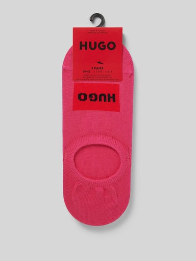 HUGO Füßlinge mit Label-Print im 2er-Pack Pink 3