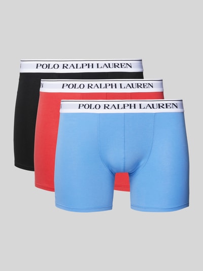 Polo Ralph Lauren Underwear Trunks mit elastischem Label-Bund im 3er-Pack Blau 1