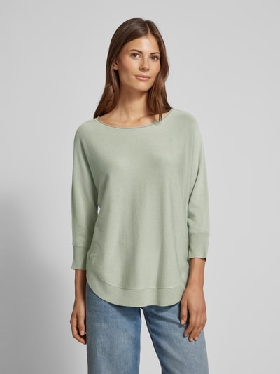 QS Gebreide pullover met 3/4-mouwen Lichtgroen - 4