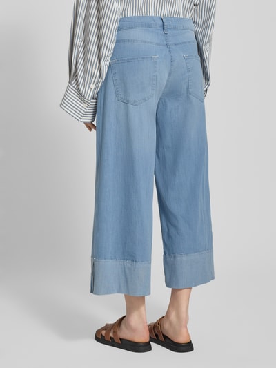 MAC Jeansy skrócone z szeroką nogawką model ‘NEVADA’ Jasnoniebieski 5