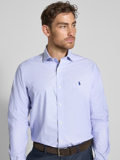 Polo Ralph Lauren Regular Fit Business-Hemd mit Kentkragen Bleu 3