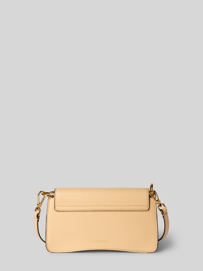 Coccinelle Handtas met labeldetail Lichtgeel - 4