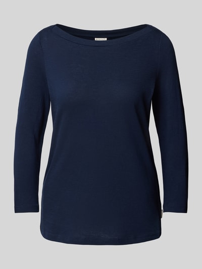 Tom Tailor T-shirt met boothals  Donkerblauw - 2