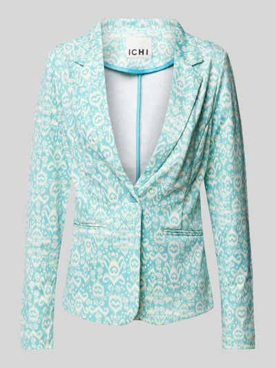 ICHI Blazer met all-over motief, model 'Kate' Mintgroen - 2