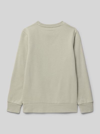 CHAMPION Sweatshirt mit Label-Print Stein 3