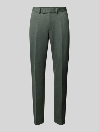 Christian Berg Men Slim fit stoffen broek met viscose Lichtgroen - 1