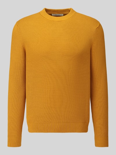 Selected Regular Fit Pullover aus reiner Baumwolle Modell 'DANE' DUNKEL GELB 2