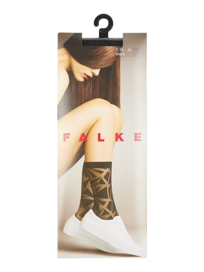 Falke Socken mit Allover-Muster - 30 DEN Modell 'Falke Collage' Black 3