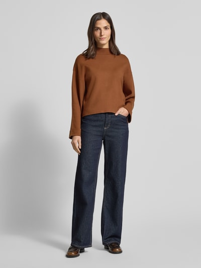 Mango Strickpullover aus Viskose-Mix Modell 'BERTA' Camel 1