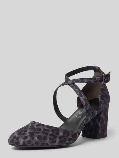 Tamaris Czółenka ze skrzyżowanymi paskami Średnioszary 1