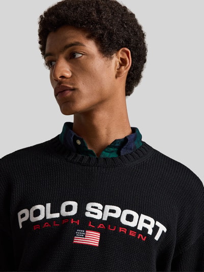 Polo Ralph Lauren Sweatshirt mit Logo-Schriftzug Black 3