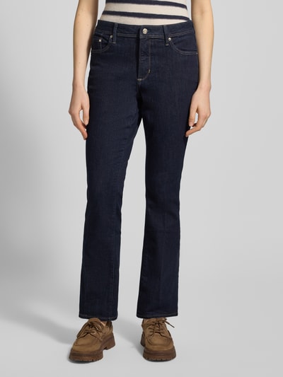 s.Oliver RED LABEL Bootcut Jeans aus Baumwoll-Mix Dunkelblau 4