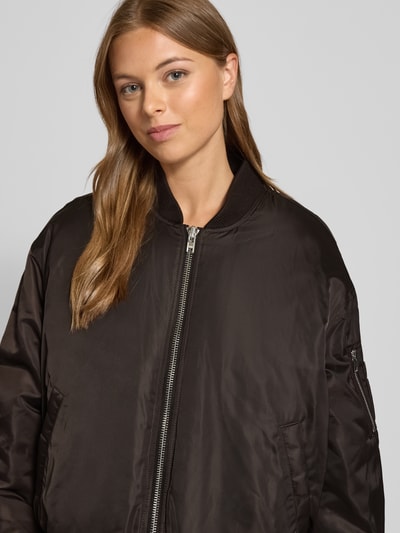 Ivy Oak Bomberjack met steekzakken, model 'JANE' Donkerbruin - 3