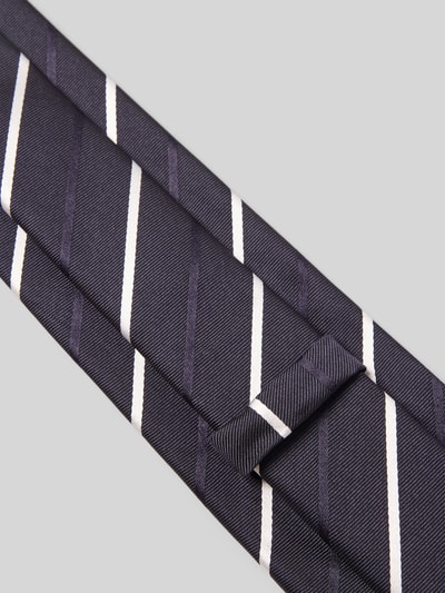 BOSS Stropdas met zijde Marineblauw - 3