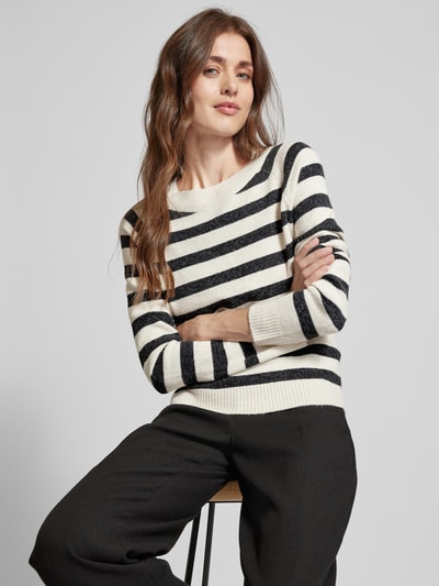 Vero Moda Sweter z dzianiny z długim rękawem model ‘DOFFY’ Beżowy 3