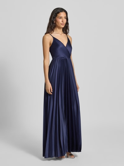 GUIDO MARIA KRETSCHMER WOMAN Abendkleid mit Plisseefalten Modell 'Sarina' Dunkelblau 1