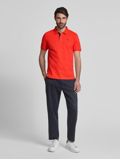 Tom Tailor Regular fit poloshirt van puur katoen Rood - 1