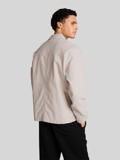 Tom Tailor Regular Fit Blouson aus Leinen-Baumwolle-Mix Beige 5