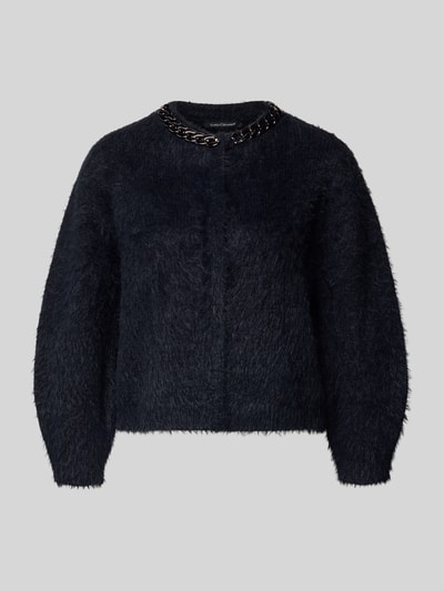 Luisa Cerano Strickjacke mit Rundhalsausschnitt Black 2