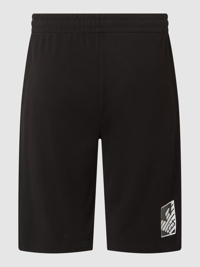 EA7 Emporio Armani Sweatshorts mit Label-Prints Black 4