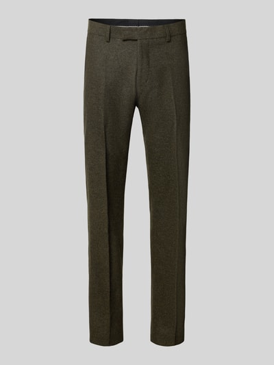 Tiger of Sweden Slim Fit Hose aus Woll-Mix mit Baumwoll-Anteil Modell 'Tenuta' Dunkelgruen 2