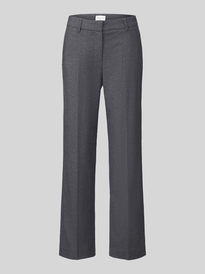 SEDUCTIVE regular fit chino van wolmix met viscose, model 'LUCA' Donkergrijs gemêleerd - 2