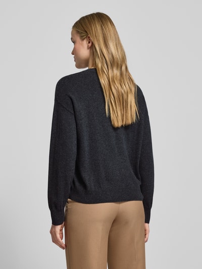 BOSS Relaxed fit gebreide pullover van puur kasjmier, model 'FASCONA' Zwart - 5