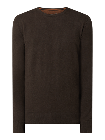 Tom Tailor Pullover aus Baumwolle  Dunkelbraun Melange 2