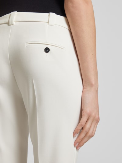 Windsor Slim Fit Hose mit Bügelfalten Offwhite 3