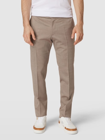 Wilvorst Pantalon met fijn motief Beige - 4