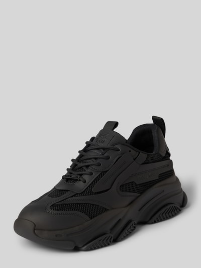 Steve Madden Sneaker aus Rindsnappa mit Plateau-Sohle Black 1